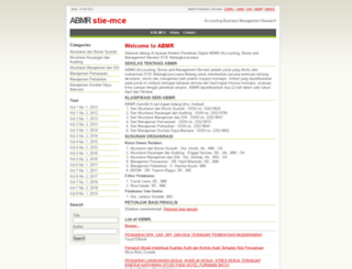 abmr.stie-mce.ac.id screenshot