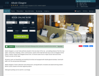 abode-glasgow.hotel-rez.com screenshot