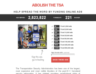 abolish-the-tsa.adbacker.com screenshot
