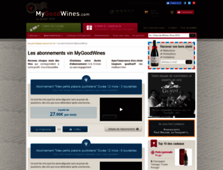 abonnement-vin.mygoodwines.com screenshot