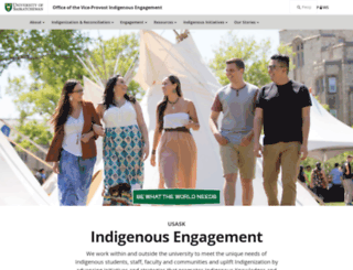 aboriginal.usask.ca screenshot