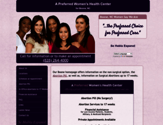 abortionclinicservicesboonenc.com screenshot