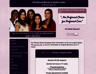 abortionclinicserviceswinstonsalemnc.com screenshot