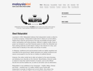 about.malaysiakini.com screenshot
