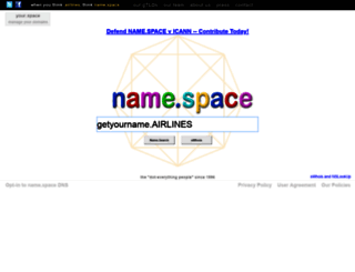 about.namespace.org screenshot