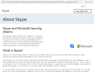 about.skype.com screenshot