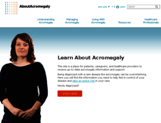 aboutacromegaly.com screenshot