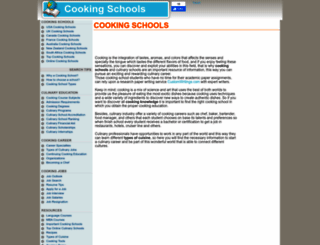 aboutcookingschools.com screenshot