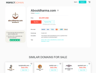 aboutdharma.com screenshot