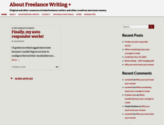 aboutfreelancewriting.com screenshot