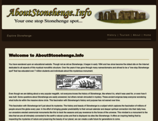 aboutstonehenge.info screenshot