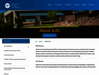 aboutus.aju.edu screenshot