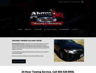 aboveallcollision.com screenshot