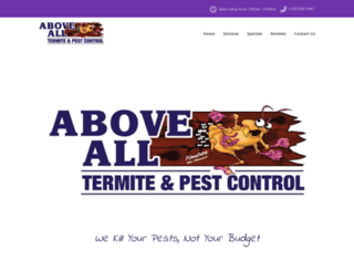 aboveallpests.com screenshot
