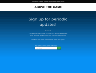 abovethegame.launchrock.com screenshot