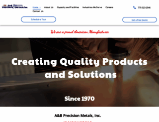 abprecisionmetals.com screenshot