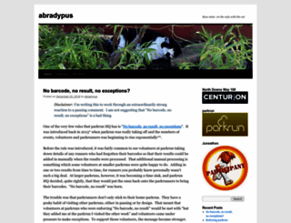 abradypus.wordpress.com screenshot