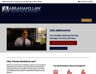abrahamslaw.com screenshot