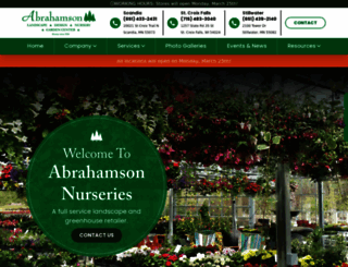 abrahamsonnurseries.com screenshot