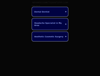 abramscosmeticdentistry.com screenshot