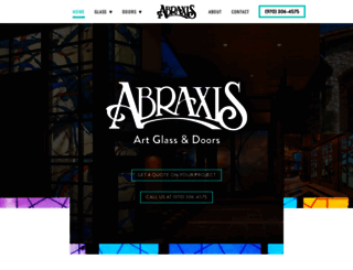 abraxisartglass.com screenshot