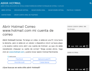 abrirhotmail.com screenshot