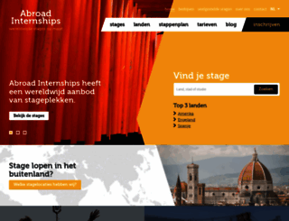 abroad-internships.nl screenshot