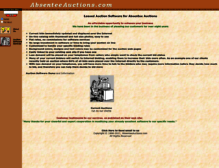absenteeauctions.com screenshot