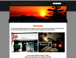 absolutebalancebodywork.com screenshot