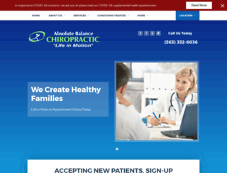 absolutebalancechiropractic.com screenshot