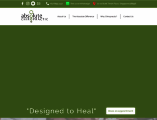 absolutechiropractic.com.sg screenshot