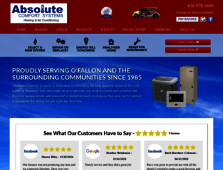 absolutecomfortsystems.net screenshot