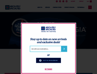absolutelyspecialties.com screenshot