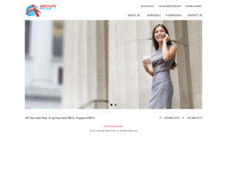 absolutetelecom.com.sg screenshot