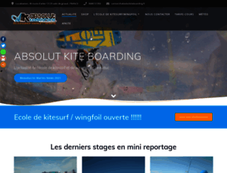 absolutkiteboarding.fr screenshot