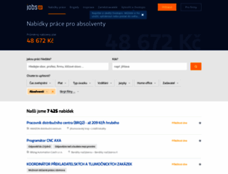 absolvent.jobs.cz screenshot