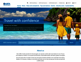 abta.com screenshot