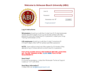 abu.budweiser.com screenshot