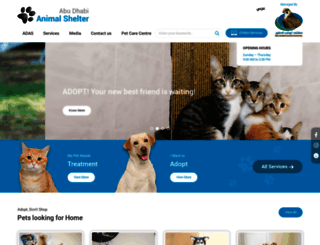 abudhabianimalshelter.com screenshot