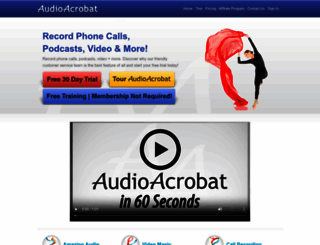 abundance.audioacrobat.com screenshot