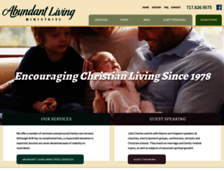 abundantlivingministries.org screenshot