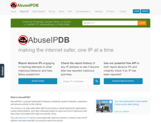 abuseipdb.com screenshot