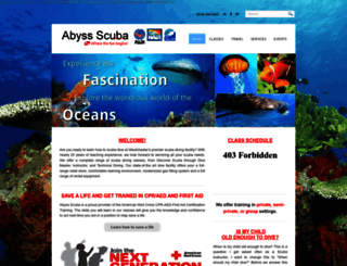 abyss-scuba.net screenshot