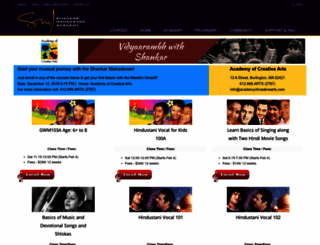 aca.shankarmahadevanacademy.com screenshot