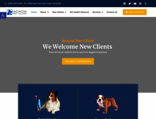 acaciapetclinic.com screenshot
