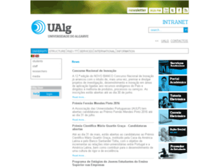 acad.ualg.pt screenshot
