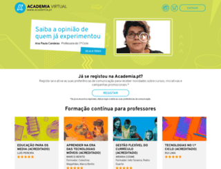 academia.com.pt screenshot