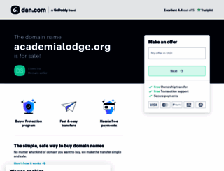 academialodge.org screenshot