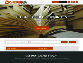 academic.careers.global screenshot