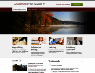 academiceditingcanada.ca screenshot